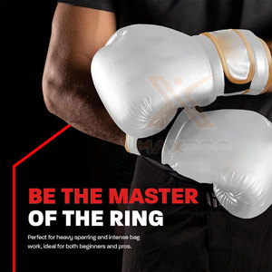 Gants de boxe en cuir de haute qualité pour l'entraînement - Évacuation de l'humidité Unisexe Fabriqués au Pakistan - Product Image 3