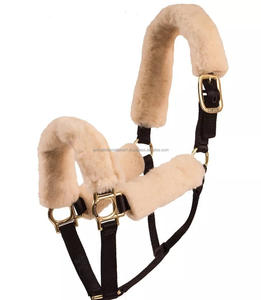 Forte réglable en Nylon cheval licou PP sangle couronne en cuir licou avec muserolle Type corde licou - Product Image 4