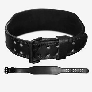 Cinturón de Soporte Lumbar Ajustable de Cuero Vacuno de Alta Calidad, Antideslizante, para Gimnasio, Fitness, Levantamiento de Pesas, Anax - Product Image 1