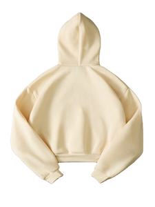 Sweat-shirt à capuche oversize pour femme, manches longues, épaules tombantes, en molleton, décontracté, coupe ample, streetwear d'hiver, OEM - Product Image 5