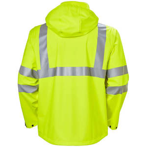 Chaqueta de Seguridad Impermeable de Alta Visibilidad ZULARI IMPEX, Ropa de Trabajo Reflectante con Capucha, Unisex, Chaqueta de Lluvia de Poliéster, Certificación CE - Product Image 4