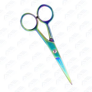 Ciseaux de coiffure professionnels en acier J2 à prix abordable, ciseaux à moustache et à barbe, instruments de coiffure noirs pour hommes - Product Image 5