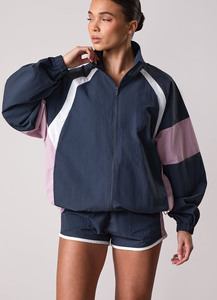 Ensemble coupe-vent d'été pour femme en maille bleue unie de haute qualité, 2 pièces, veste zippée intégrale, léger, confortable et à séchage rapide - Product Image 5