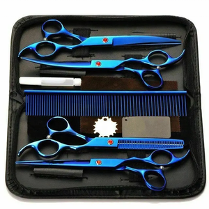 High Quality Professional Salon <b>Barber</b> Scissor Hairdressing Shears Haircut Tool Kit Comb <b>Set</b> Stainless Steel Tegra - Product Image 6