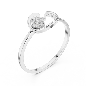 Anillo Minimalista de Oro Amarillo Sólido de 14k para Mujer con Diamantes Redondos de Corte Brillante y Piedras Cultivadas en Laboratorio, para Uso Diario, Apilable - Product Image 6