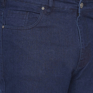 Jeans bleus vintage pour hommes, coupe droite, taille haute, coupe classique, denim de haute qualité, non extensible, pantalon classique - Product Image 2