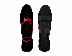 Protège-tibias de Muay Thai sur mesure de haute qualité à 100 %, design personnalisé, impression sérigraphique, pour entraînement de kick-boxing, MMA et arts martiaux - Product Image 3