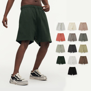 <b>Men's</b> <b>Brown</b> Cotton Sweat <b>Shorts</b> Elastic Waist Drawstring Casual Summer Wear Side Pockets Breathable Knitted Midweight - Product Image 6