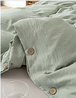 Parure de lit bébé de luxe 4 pièces en lin 100% délavé neutre, draps-housses rayés doux pour lit d'enfant, certifiée OEKO-TEX 200T