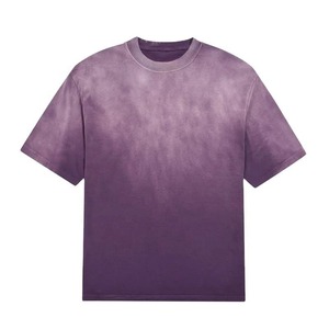 T-shirt délavé au soleil pour homme, t-shirts délavés à l'acide, t-shirt personnalisé à épaules tombantes pour homme - Product Image 5