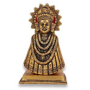 Figura de Shyam ji de Baba khatu, juego artesanal de tres figuras de decoración de entrada para el hogar - Product Image 3