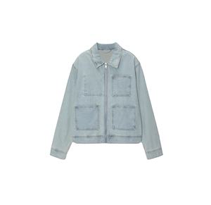 Veste de travail d'hiver OEM de haute qualité, grande taille, veste personnalisée pour hommes, veste cargo décontractée et élégante en toile, veste en jean pour hommes - Product Image 1