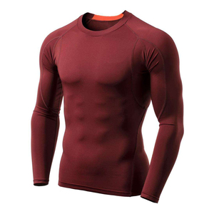 Chemises de compression pour hommes, dernière tendance, vente chaude, confortables, légères, écologiques, en spandex/polyester, respirantes et de haute qualité - Product Image 1