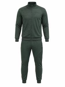Survêtement d'hiver pour homme en polaire et coton/élasthanne, idéal pour la course, l'entraînement, le fitness, le streetwear décontracté et les activités quotidiennes – Vêtement de sport premium - Product Image 1