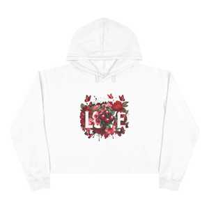 Sudadera con Capucha para Mujer con Estampado de Corazón de Cereza, Sudadera de Felpa de Algodón con Estampado Floral, Ropa Informal Cómoda - Product Image 4