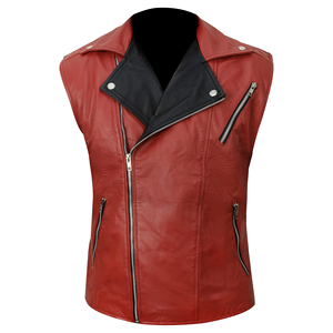 Wholesale Breathable Durable Lightweight Leather <b>Vest</b> Top Selling Cheap Price OEM Service Men Leather <b>Vest</b> - Product Image 4