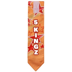 Etiquetas de la Liga de Rugby 5Kingz Sports, Diseño de Estrella Naranja, Equipo Promocional Duradero para Equipos - Product Image 3