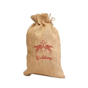 Acheter en gros sac à cordon en coton biologique sacs-cadeaux écologiques en jute naturel à bas prix - Product Image 4