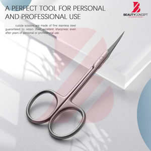 Ciseaux à cuticules professionnels en acier inoxydable pour manucure et pédicure, lame incurvée tranchante, outil de coupe des cuticules - Product Image 2