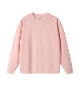 เสื้อสเวตเชิ้ตผ้าฝ้ายแท้คุณภาพสูงสำหรับผู้ชายและผู้หญิง สีพื้น ทรงหลวม เนื้อผ้าหนา แฟชั่นสำหรับฤดูใบไม้ผลิ ฤดูใบไม้ร่วง และฤดูหนาว - Product Image 1