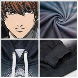 Sudadera con Capucha con Estampado de Anime Death Note para Hombre, Corte Regular, Informal, con Estampado por Sublimación, Tipo Anime - Product Image 4