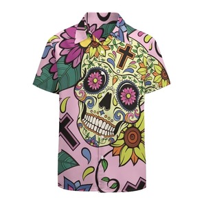 Ensemble de vêtements de plage hawaïen pour hommes, chemise à fleurs à manches courtes ample et short décontracté, ensemble deux pièces pour hommes, chemises de plage - Product Image 5