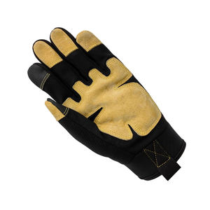 Gants d'hiver pour homme, en cuir de daim, pour la conduite en extérieur, entièrement couvrants, de sécurité, couleur noire, style classique, nouvelle mode - Product Image 3