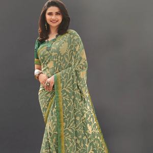 Blouse de sari en georgette ethnique magnifique pour femmes, tenue traditionnelle indienne, dernière mode décontractée pour tous les jours, haute qualité, indienne/pakistanaise - Product Image 3