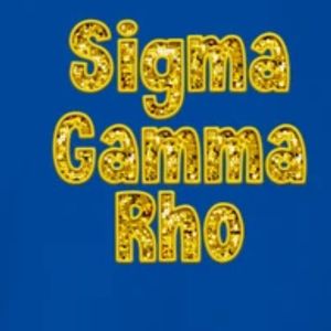T-shirt personnalisé Sigma Gamma Rho avec sequins brodés, col rond élégant à manches courtes pour femme, motif lettres grecques de sororité - Product Image 3