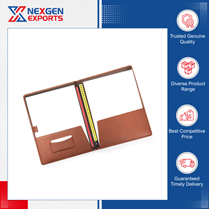 Vente exclusive de dossiers de présentation en cuir PU de qualité supérieure, sur mesure et au design personnalisé, à un prix de marché raisonnable - Product Image 3