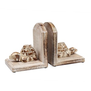 Premium Teak Wood wooden <b>bookends</b> and desk organizers OEM Custom Wholesale | Aqdus Saleem India - Product Image 2