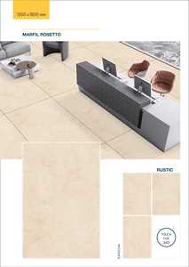 Azulejos de Porcelana Boneca Blue de 1200x1800 mm, Aspecto Mármol, Acabado Rústico, Formato Grande, Azulejos para Piso y Pared, Azulejos Vitrificados Premium - Product Image 2