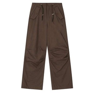 Men's Navy Blue Cotton Mid <b>Waist</b> Drawstring Casual Joggers <b>Elastic</b> Side Pockets Lightweight Woven Fabric Plain Dyed NEW - Product Image 3