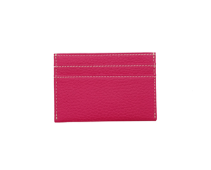 [Cualidad Garantizada] Cartera Delgada de Cuero Genuino Italiano Castello, Color Rojo, Fucsia, Morado, Azul Marino, Verde Azulado, Poliéster, Unisex - Product Image 4