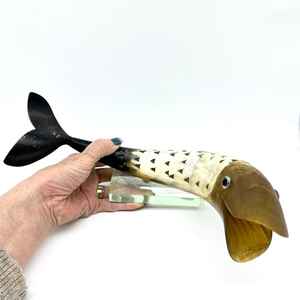 Pieza Decorativa de Cuerno Natural Diseñada para Decoración de Interiores del Hogar y Exhibición en Estantes, Pieza de Cuerno Hecha a Mano para Sala de Estar - Product Image 2