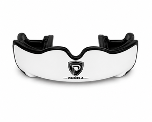 Protège-dents souple en caoutchouc et silicone Dumela, blanc et noir, équipement de protection pour l'entraînement de boxe, unisexe, adulte, ajustement personnalisé, protection des dents - Product Image 1