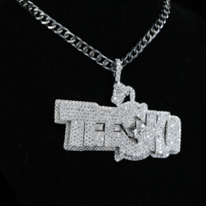 <b>Top</b> Selling Personalized Hip Hop Pendant Crafted in 925 Sterling <b>Silver</b> Moissanite Diamond VVS Clarity Gold Plated for Certified - Product Image 4