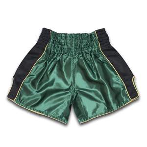 Shorts de Muay Thai de alta calidad en material satinado, diseño de logotipo personalizado, ligeros, transpirables, para entrenamiento en el gimnasio, para hombres y mujeres. - Product Image 6