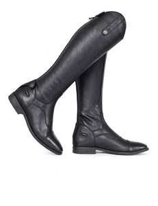 Bottes d'équitation professionnelles longues en cuir véritable, couleur noire ou marron, parfaites pour l'équitation. - Product Image 6
