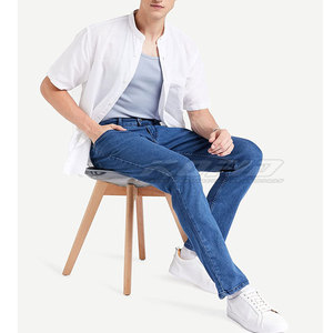 Pantalons en jean pour hommes, coupe skinny, décontractés, extensibles, confortables, à la mode, pour tous les jours, tenue moderne - Product Image 3
