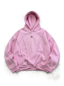 Sudaderas con Capucha Oversize de Forro Polar Grueso de Alta Calidad, Color Rosa, Corte Holgado, Estilo Urbano, Lisas, con Opción de Logotipo Personalizado, Proveedor Mayorista - Product Image 3