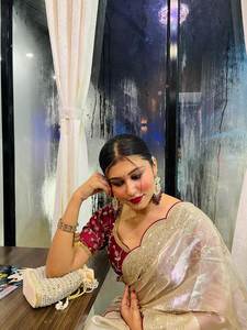 Rich Party Reception Special Gorgeous Color <b>Fancy</b> Cut Border Work Regular Length Beautiful Saree Contrast Blouse Winter Summer - Product Image 2