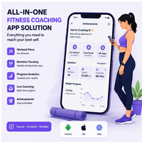 Desarrollo de Aplicaciones de Entrenamiento Físico Inteligente, Planes de Entrenamiento con IA, Seguimiento del Progreso del Entrenamiento en Vivo, Monitoreo de Salud, Compatible con Mac, Internet