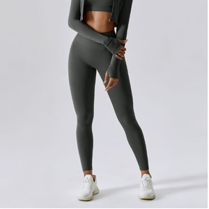 Leggings ultra doux pour femmes, pantalons de yoga à effet ventre plat, respirants, taille haute, leggings de yoga pour femmes, collants de compression - Product Image 1