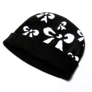 Classic Thick Knitted Jacquard Winter Warm Cap <b>Purple</b> Red Pink Color Blocking Pattern Adjustable Beanie for Men Women Daily - Product Image 6