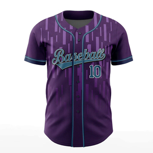 Camiseta de Béisbol Transpirable de Corte Regular con Logotipo OEM, Ropa Deportiva Personalizada de Alta Calidad con Sublimación de Tela, Último Estilo - Product Image 3
