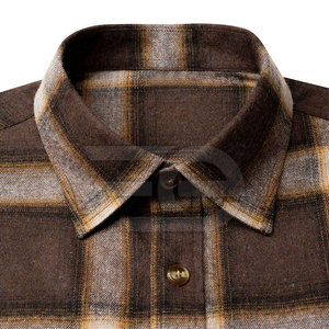 Chemises en flanelle pour hommes, manches longues, décontractées, en coton, à carreaux, douces, confortables, boutonnées, tendance, pour l'extérieur - Product Image 2