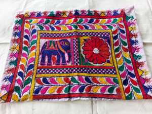 Vintage Antique Embroidered 100% Cotton Rectangular Pillowcase Colorful Folk Pattern Envelop Home Decor Throw <b>Cover</b> <b>Sofa</b> Chair - Product Image 6