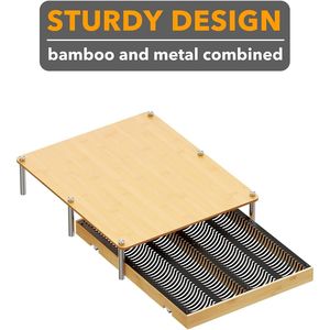 Organizador de Cápsulas de Café de Bambú, Soporte para Accesorios de Estación Nespresso Vertuo - Product Image 5