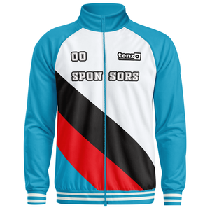 Chaqueta Deportiva de Poliéster con Transferencia de Calor por Sublimación, Cierre Completo, Nombre del Equipo Personalizado, Número de Jugador, Proveedor OEM ODM - Product Image 5